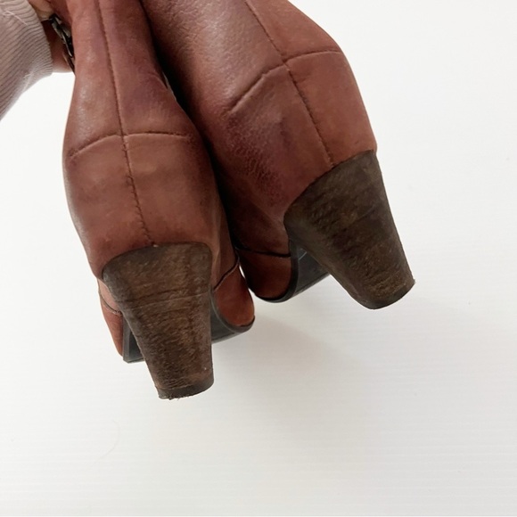 Miz Mooz- Women’s Brown Capulet Leather Ankle Boots - Picture 5 of 8